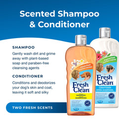 PetAg Oatmeal ’n Baking Soda conditioner bottle with tropical breeze scent for itchy skin relief.