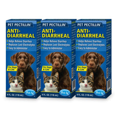 PetAg Pet Pectillin anti-diarrheal bottle supports hydration during digestive upset.