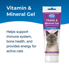 PetAg Vitamin & Mineral Gel for Cats; dosing-spoon enables precise, stress-free administration.