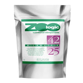 PetAg Zoologic Milk Matrix 42/25 tub packaging shows trusted nutrition for exotic mammals.