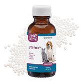 PetAlive UTI treatment bottle with granules for bladder comfort.