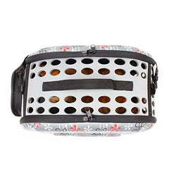 Petall pet carrier breathable mesh door ensuring airflow for pet comfort.