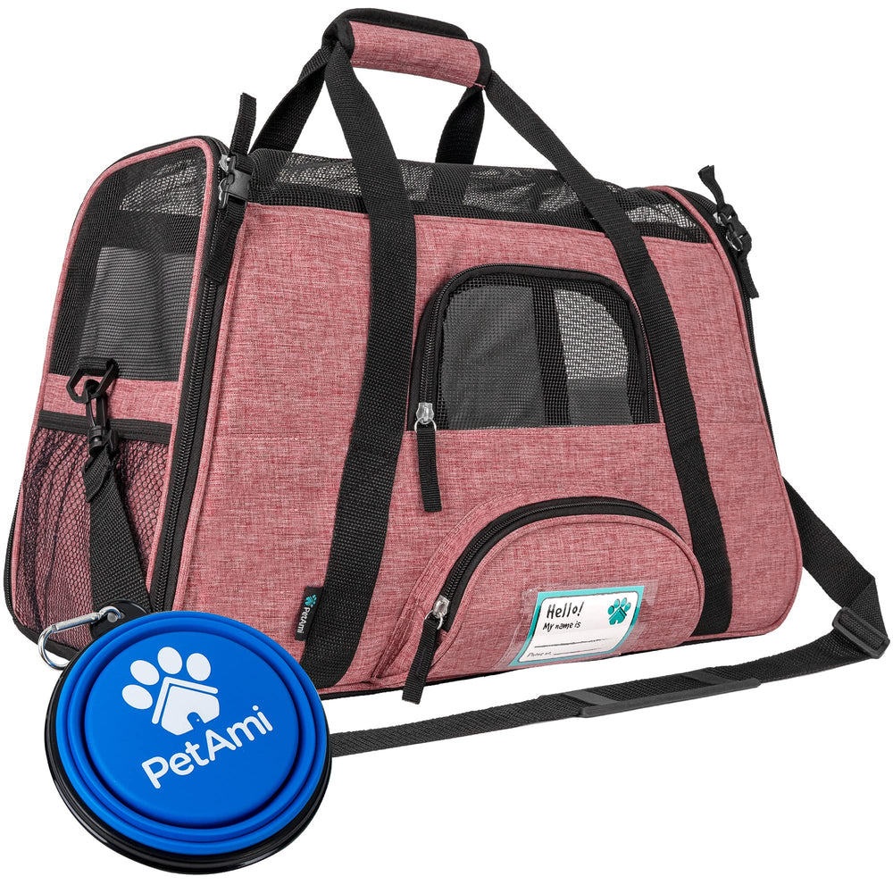 PetAmi airline-approved cat carrier under-seat provides easy travel for small pets.