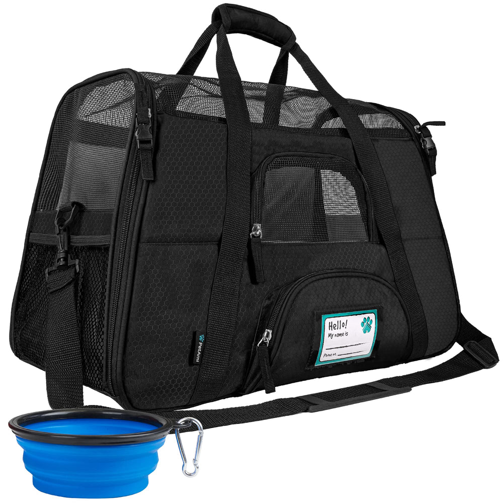 PetAmi airline-approved cat carrier under-seat with breathable mesh for comfort.