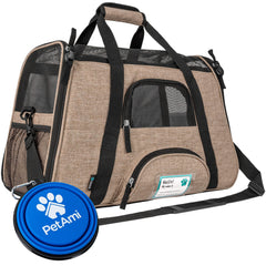 PetAmi airline-approved pet carrier under-seat for convenient plane travel