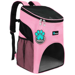 PetAmi backpack ventilated design promotes airflow for pets on hikes