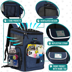 PetAmi cat backpack inside view emphasizes roomy space and easy access for cats