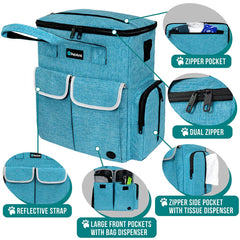 PetAmi collapsible bowls set saves space during pet trips.