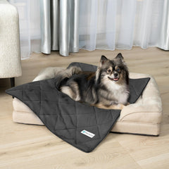 PetAmi cooling blanket close-up fabric with plush, silky feel for comfort.