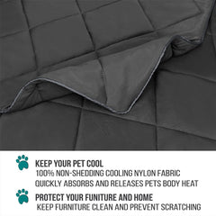 PetAmi cooling blanket reversible side offers dual cozy options for year-round comfort.