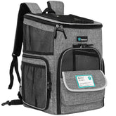 PetAmi dog backpack carrier—closed view for secure travel.