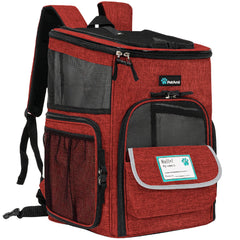 PetAmi dog backpack carrier front view for hands-free travel
