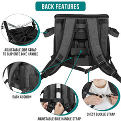 PetAmi basket with padded straps for comfortable carrying.