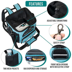 PetAmi Dog Bike Basket open top reveals vented design and plush sherpa bedding.