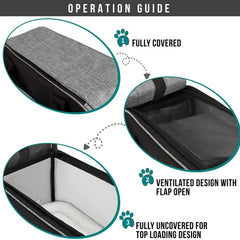 PetAmi carrier shows removable sherpa bed for cozy rests