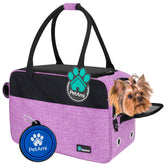 PetAmi dog purse carrier under-seat design supports airline travel comfort