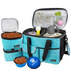 PetAmi Dog Travel Bag overview with 22L capacity for gear and treats.