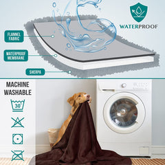 PetAmi Manta lavable a máquina facilita la limpieza tras derrames y juegos.