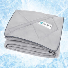PetAmi Premium Cooling Dog Blanket overview highlighting year-round comfort