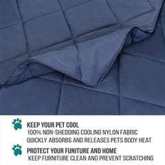 PetAmi Premium Cooling Dog Blanket reversible design for temperature-friendly comfort