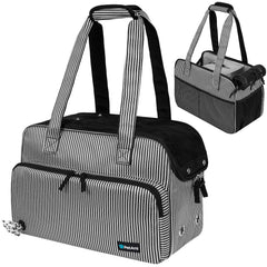 PetAmi small dog purse carrier front view shows breathable mesh and secure structure