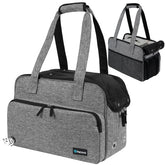 PetAmi small dog purse carrier side view with breathable mesh and sturdy frame for travel
