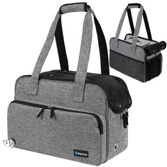 PetAmi small dog purse carrier side view with breathable mesh and sturdy frame for travel