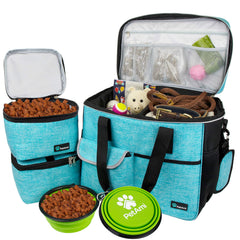PetAmi Travel Bag Organizer front view showing organized pockets for quick access on trips