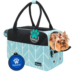 PetAmi dog purse carrier under-seat—airline-friendly design for travel