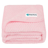 PetAmi waterproof dog blanket 60x80 on sofa protects furniture from spills.