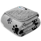 PetAmi waterproof dog blanket on couch protects furniture from spills and fur.