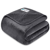 PetAmi waterproof dog blanket on a couch protects furniture from spills.