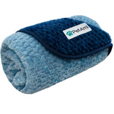 PetAmi waterproof dog blanket navy 24x32 front view protects furniture from spills.