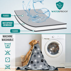PetAmi waterproof blanket on sofa showing furniture protection