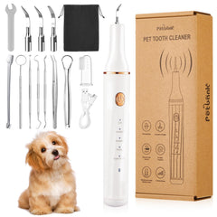 Petbank dog plaque remover device shown for at-home dental care