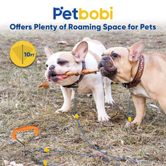 Petbobi 360-degree rotating clips prevent tangles during playtime