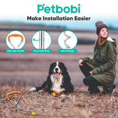 Petbobi 5-inch spring reduces impact to protect neck during playful tugs.