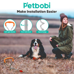 Petbobi 360-degree rotating clips prevent tangling during play.