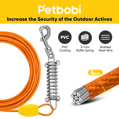 Petbobi ground stake 16in displaying sturdy, easy-to-install anchoring.