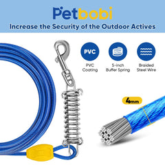 Petbobi ground stake 16inch with spiral design for solid ground hold