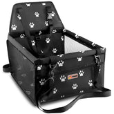 Petbobi car booster seat back panel showcases sturdy support for travel
