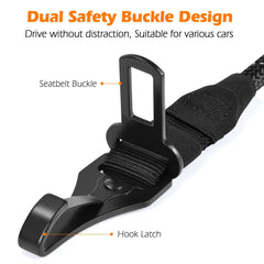 PetBonus latch-plate-clip provides reliable hold on bumpy roads for safe travel.