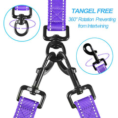 PetBonus four padded handles provide comfortable grip for longer, easier two-dog strolls.