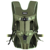 PetBonus front dog carrier army green front view for hands-free hiking
