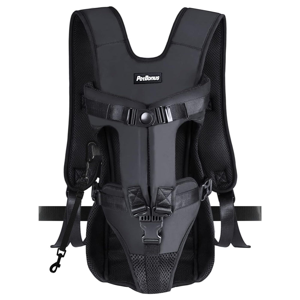 PetBonus Pet Front Dog Carrier Backpack front view for hands-free adventures