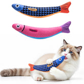 PetBusy 5000mg catnip and silvervine fish toy captivates indoor cats and boosts playful energy.
