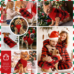 PETCARE Dog Plaid Pattern Detail showcases classic seasonal style.