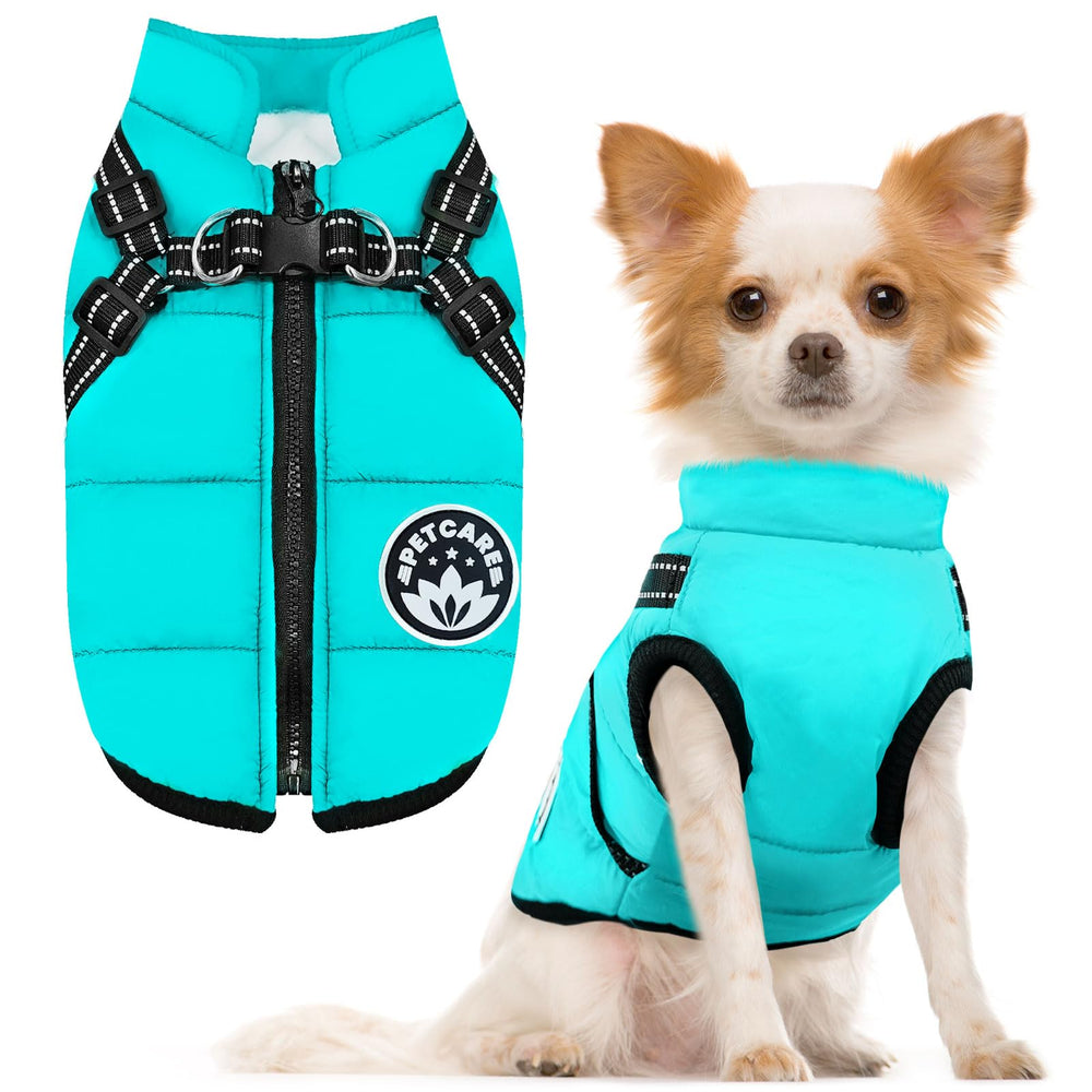 Petcare winter dog coat with warm fleece lining for cozy cold-weather warmth.