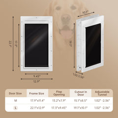 PETCOMING 3-Flap magnetic flaps closeup showing smooth seal