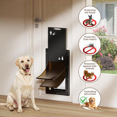 PETCOMING closing panel enables controlled pet entry and exit.
